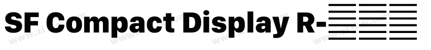 SF Compact Display R字体转换